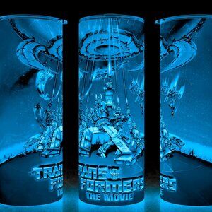 Glow in the Dark Transformer 80s The Movie Cup Mug Tumbler